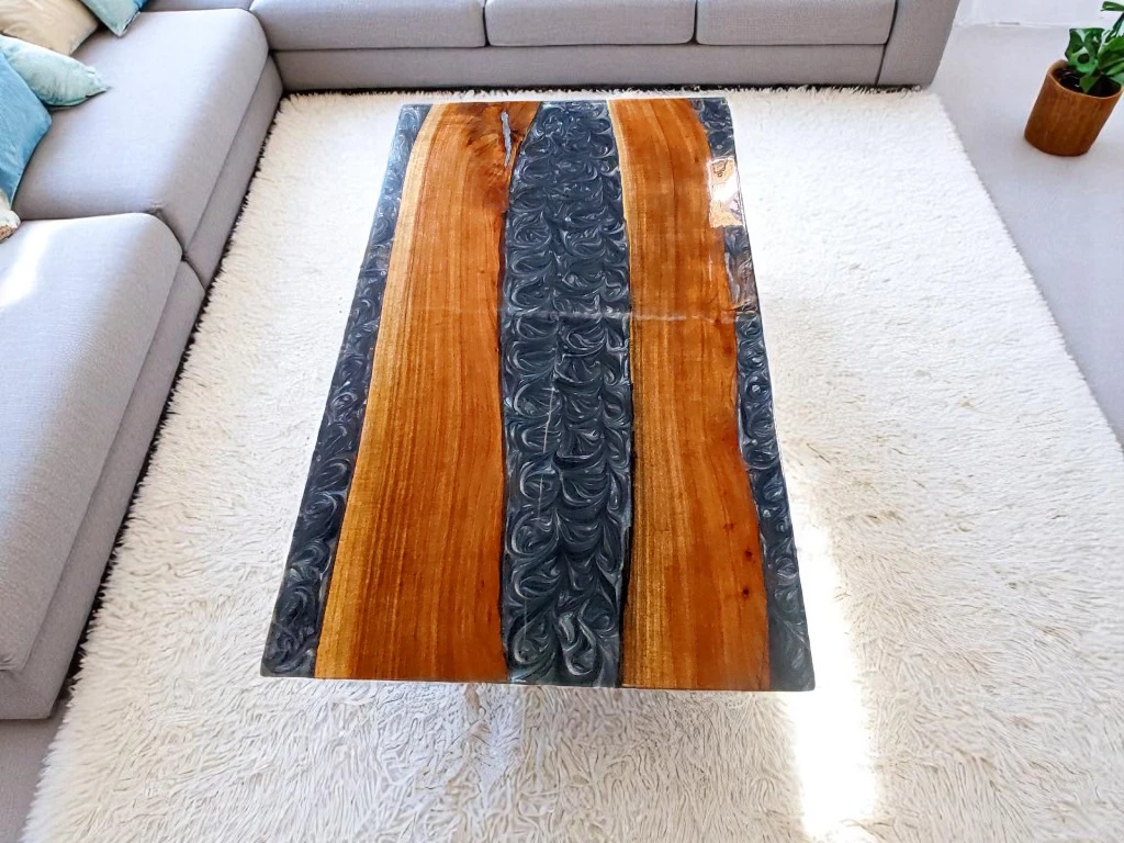 Custom Dining Room Epoxy Table - Luxurious Furniture 